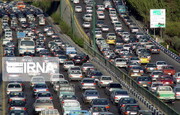 ترافیک سنگین در آزادراه قزوین-کرج 