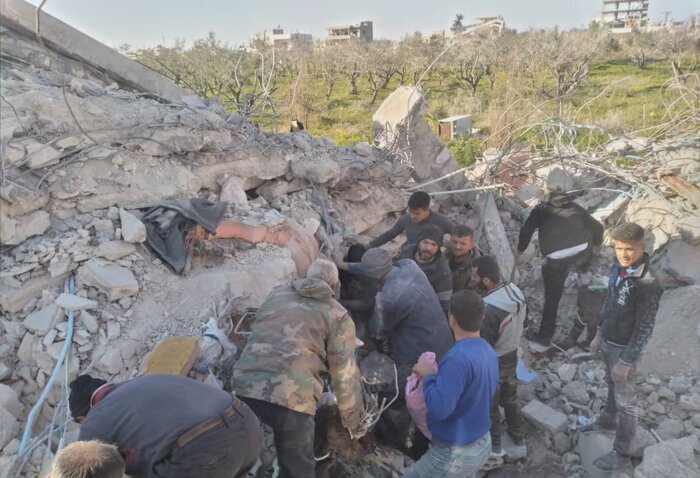 شامی شہر لاذقیہ کے زلزلے سے ارنا کے رپورٹر کی تازہ ترین تصاویر