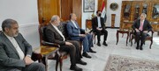 دیدار وزیر امور خارجه ایران با رئیس شورای عالی قضایی و  مشاور امنیت ملی عراق