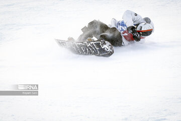 Snowboarding in Iran's Tehran