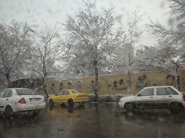 برف و باران در راه کردستان