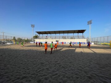 تیم ملی فوتبال ساحلی نخستین جلسه‌ تمرین خود را در بندرعباس برگزار کرد