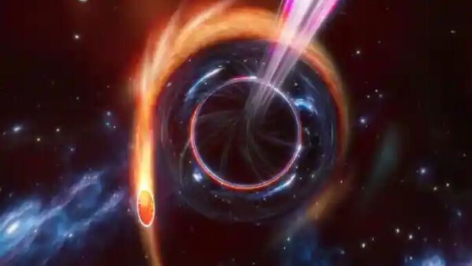 یک شئ مرموز به درون ابرسیاهچاله مرکز کهکشان «راه شیری» کشیده میشود یک شئ مرموز به درون ابرسیاهچاله مرکز کهکشان «راه شیری» کشیده میشود