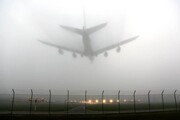 مه سنگین موجب تاخیر برخی پروازها در فرودگاه گیلان شد