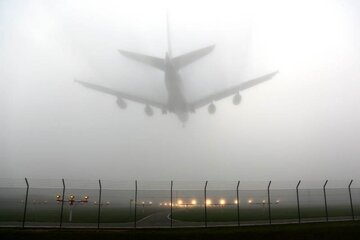 مه گرفتگی منجر به توقف پروازهای فرودگاه مشهد شد