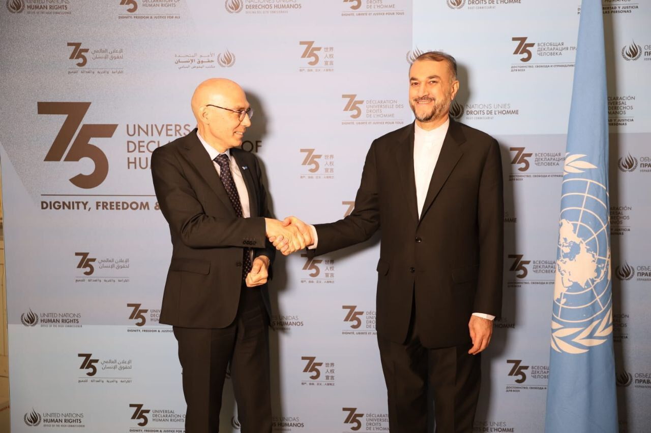 Amir Abdollahian rencontre le Haut Commissaire de l’ONU aux droits de l'homme