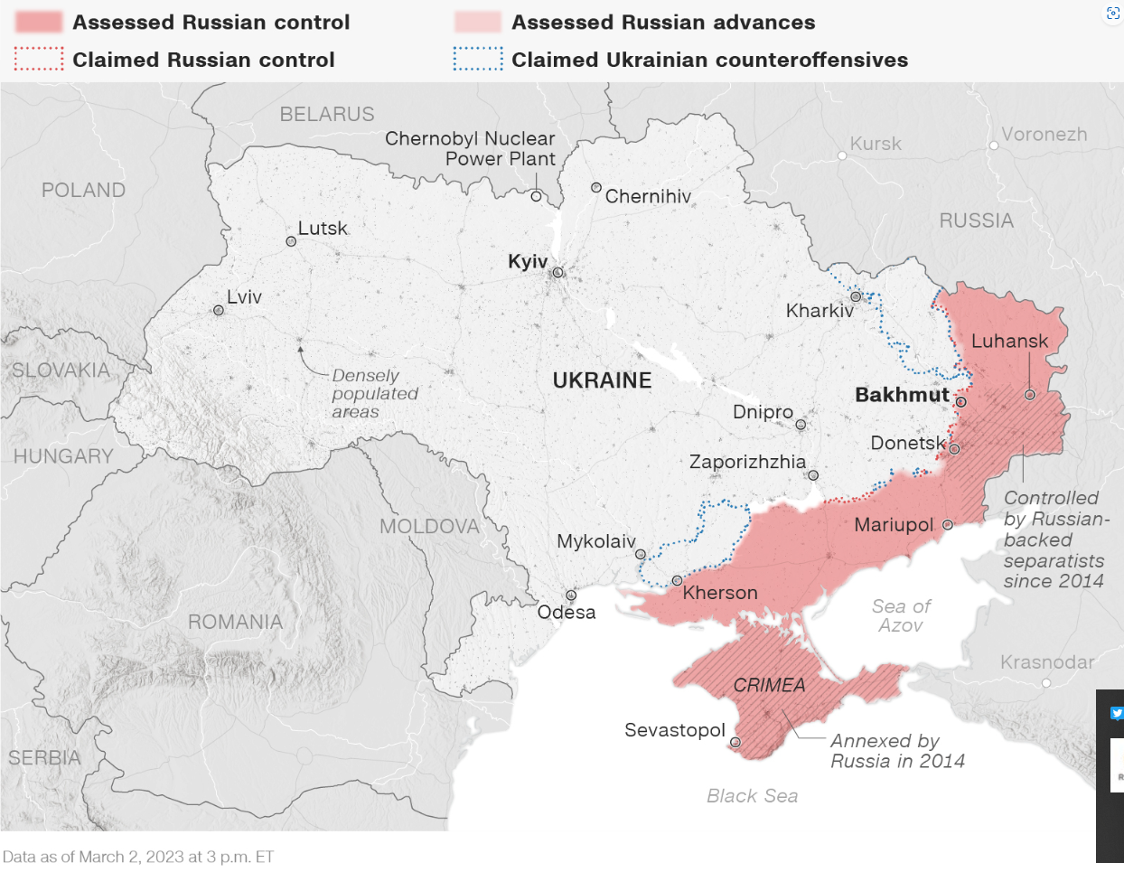 تحولات اوکراین؛ تداوم فشار روسیه برای تصرف باخموت/ سناریو جدید غرب علیه روسیه
