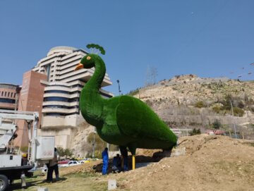 شهرداری: نماد طاووس دروازه قرآن شیراز با هزینه مناسب اجرا شده است