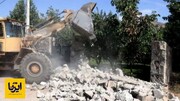 تخریب هفت ساخت و ساز غیرمجاز در استان همدان 