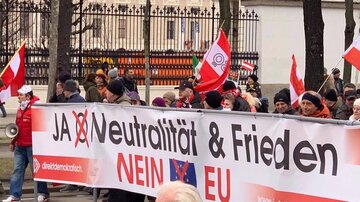 تظاهرات ضد جنگ در اتریش و آلمان