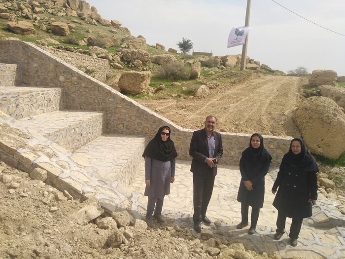 طرح سنگی ملاتی روستای میرعزیز گچساران افتتاح شد