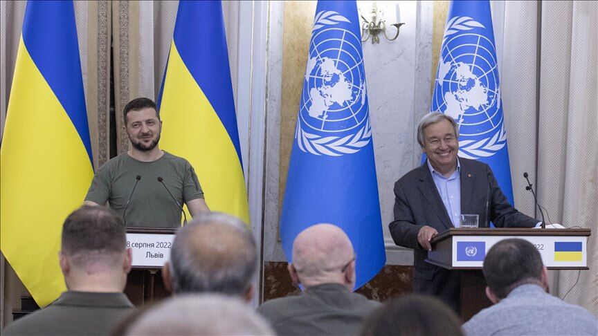 دبیرکل سازمان ملل در راه اوکراین؛ دیدار با زلنسکی در دستور کار 