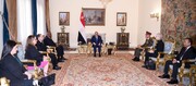 دیدار وزیر دفاع آمریکا با رئیس جمهور مصر / تحولات منطقه‌ای محور گفت وگوها