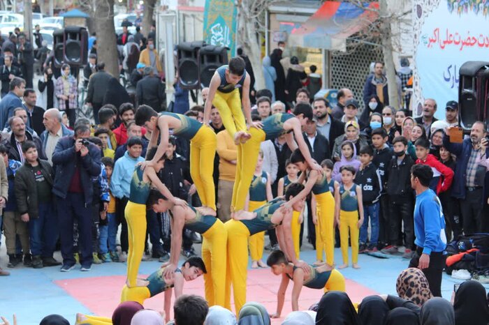 سنگ‌تمام منتظران ظهور در ملایر همزمان با جشن نیمه شعبان+فیلم