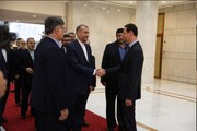 ایرانی وزیر خارجہ کی شامی صدر سے ملاقات