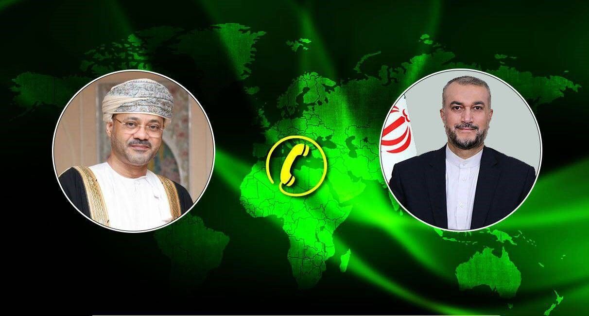 بررسی آخرین وضعیت لغو تحریم‌ها در گفت‌وگوی تلفنی وزرای خارجه ایران و عمان