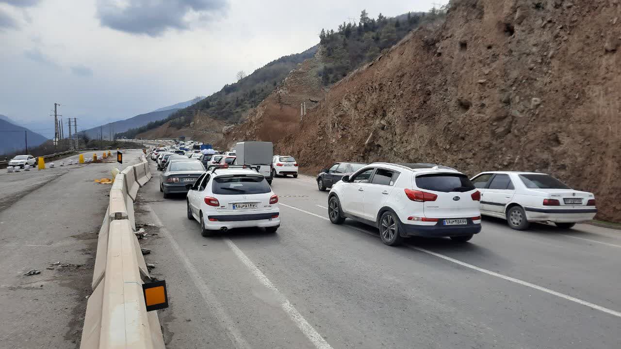 تردد در جاده کرج - چالوس به حالت عادی برگشت