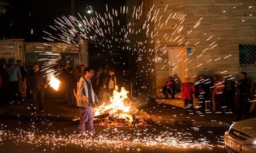 توزیع بروشور با موضوع ایمنی برای چهارشنبه سوری در شهرقدس