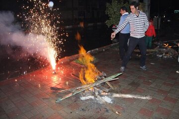 ۳۴ نفر در حوادث چهارشنبه سوری خراسان رضوی مصدوم شدند