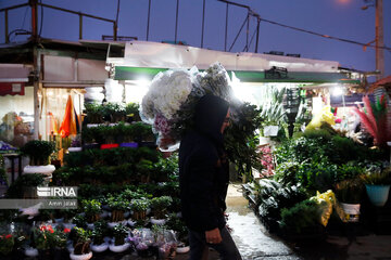 Marché aux fleurs et plantes de printemps à Téhéran