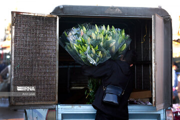 Marché aux fleurs et plantes de printemps à Téhéran