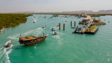 تماشای زیبایی‌ های نگین خلیج فارس با ۶۸۵ فروند شناور در جزیره قشم