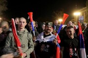 معترضان صربستانی با استقلال کوزوو مخالفت کردند