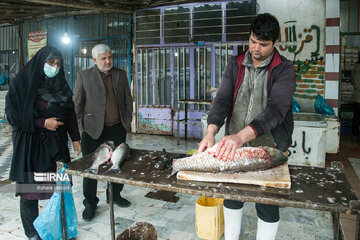 Fishmongers in Iran’s Bandar Torkaman