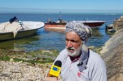 فیلم | ترمیم تورهای ماهیگیری در بوشهر