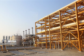Phase 14 de la grande raffinerie de South Pars (Golfe persique)