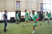 تمرین بازیکنان تیم ملی فوتبال در ساختمان «پک»