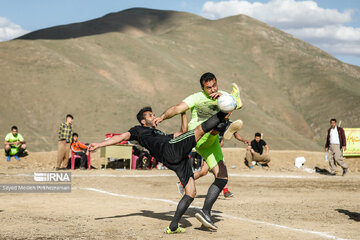 Village Football Tournament match in Iran's Kordestan