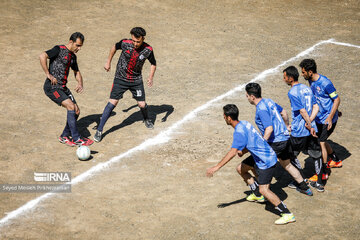 Village Football Tournament match in Iran's Kordestan