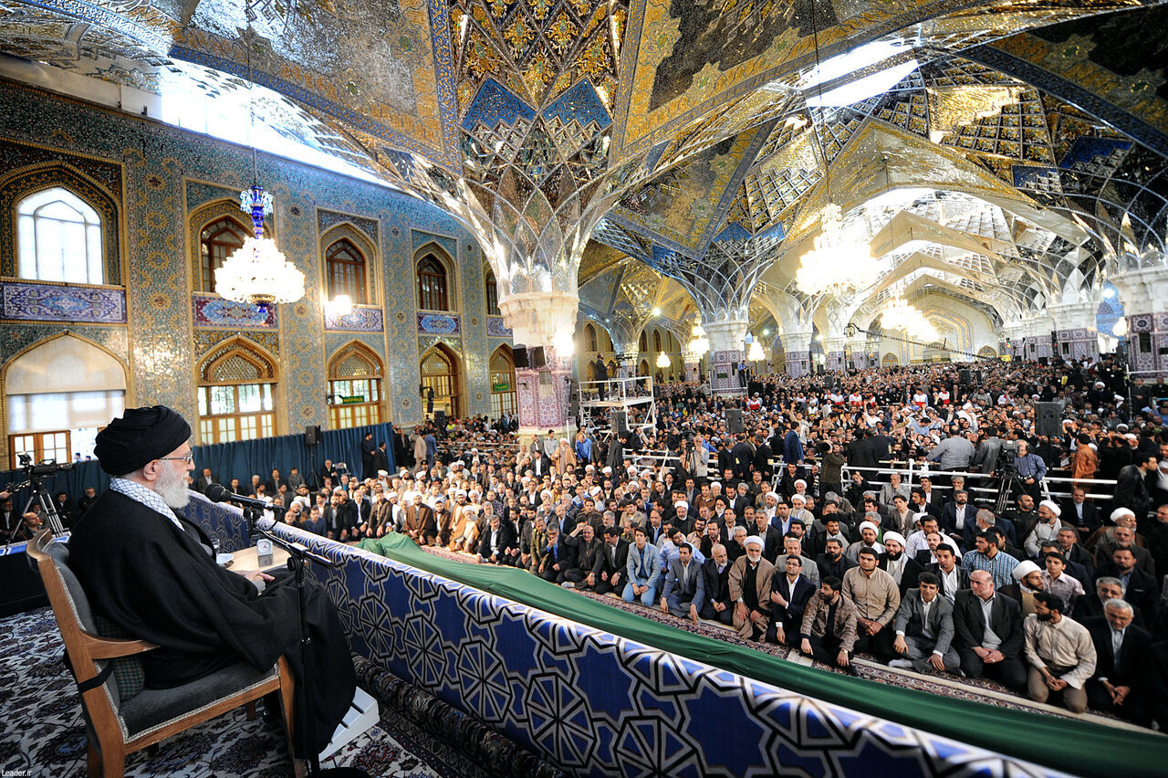 Imam Reza (AS) pilgrims eager for Nowruz meeting with Supreme Leader