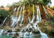 ایرانی صوبے لرستان میں 'بیشہ' نامی آبشار کے قدرتی مناظر
