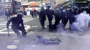  ۱۲۳ پلیس زخمی و ۸۰ معترض در فرانسه بازداشت شدند