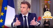 Macron versteckt die Luxusuhr mitten in einem TV-Interview