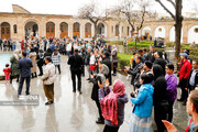 People visit historical sites in western Iran during Nowruz