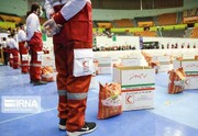 هلال احمر استان تهران ۳۲ هزار و ۵۰۰ بسته معیشتی توزیع کرد