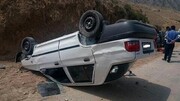 واژگونی خودرو در جاده مریوان - سنندج باعث مرگ راننده شد