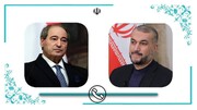 شام اور ایران کے وزرائے خارجہ کا باہمی دلچسپی کے امور پر تبادلہ خیال 