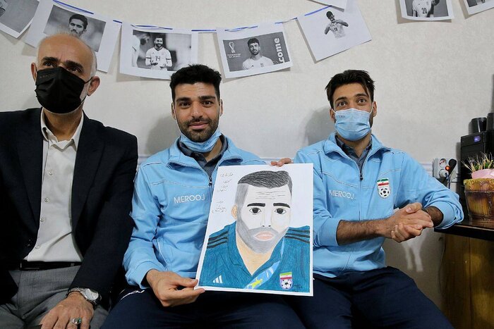 روز متفاوت مردان قلعهنویی؛ بازیکنان تیم ملی در مراکز خیریه + عکس