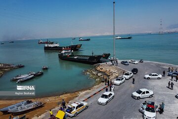 La ville portuaire de Bandar Pol sur les rives du golfe Persique