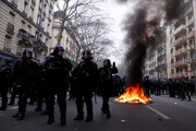 دهمین روز اعتراض و اعتصاب سراسری فرانسه به روایت تصویر
