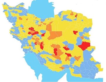 رنگ قرمز به نقشه کرونایی خراسان‌شمالی بازگشت