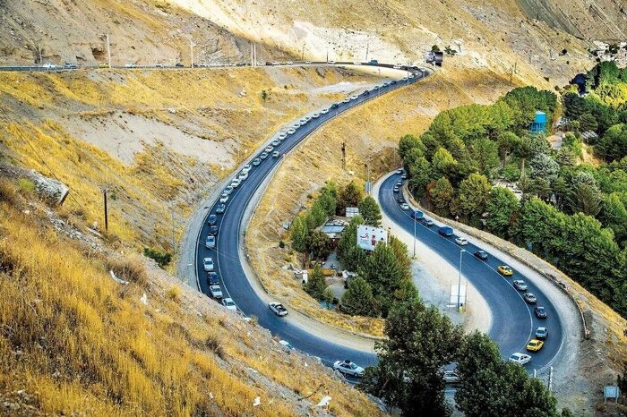 برقراری تردد خودروها در جاده کندوان/ ترافیک روان در هراز و سوادکوه