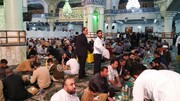 بر پایی سفره افطاری ۲ هزار نفره در آستان حضرت عبدالعظیم(ع)