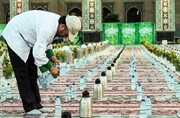 رمضان کریم و گستردن سفره‌های اکرام در مشهدالرضا