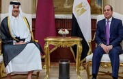 نامه رئیس جمهور مصر به امیر قطر در رابطه با سوریه 