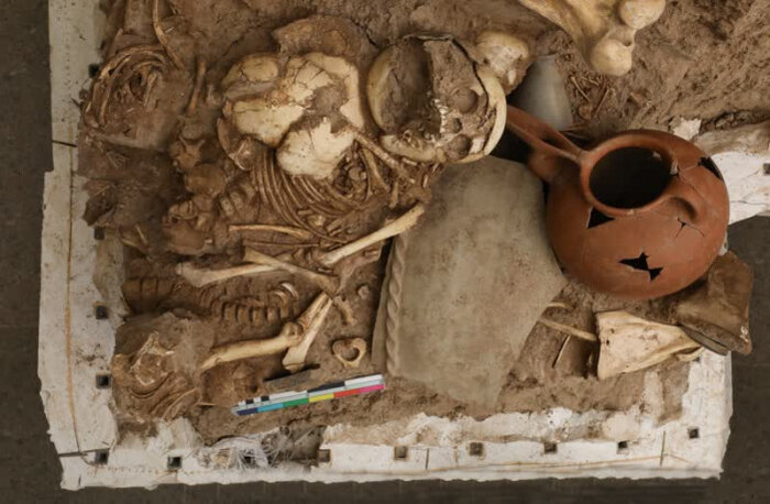 کشف اسکلت کودکان سه هزار ساله در سگزآباد قزوین